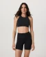 Vuori AllTheForm High Neck Sports Bra AT Black front detail