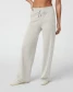 Vuori Halo Essential Wideleg Pants Ecru Heather front