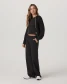 Vuori Halo Modern Straight Leg Pants Solid Black full body view