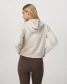 Vuori Halo Modern Full Zip Hoodie Ecru Heather back view