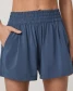 Vuori Villa Shorts Azure fabric detail