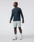 Vuori Men's Longsleeve Strato Tech Tee Navy Heather full view