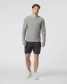 Vuori Men's Longsleeve Strato Tech Tee Grey Heather full view