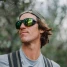 Smith Optics Embark Polarized Sunglasses Matte Tortoise/Green Mirror angled view