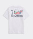 Vineyard Vines Boys' I Whale Summer Pocket Tee White Cap back lay