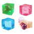 Crystal Cube Squishy Squeeze Toy translucent front view