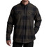 KUHL Men's Joyrydr Flannel Shacket Tarmac front view
