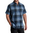 KUHL Response Short Sleeve Shirt Mixed Indigo front view