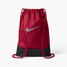 Nike Brasilia 18L Drawstring Bag in Tough Red/Black/Reflect Silver