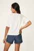 PJ Salvage Women's Feelin' Prickly Spicy Chili Graphic T-Shirt in Ivory detail view