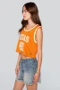 Hype and Vice Women's University of Texas Basketball Jersey burnt orange detail