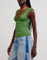 Free People Women's Loved You First Lace Tank Top Peachy Keen full length