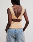 Free People Women's Loved You First Lace Tank Top Black strap detail