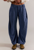 Free People Women's Spotlight Washed Trouser Pants Screenshot full length