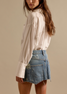 Free People Dolly Denim Mini Skirt Screenshot side view