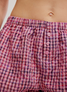 Free People Cross My Heart Boxer Shorts Navy Combo flat lay