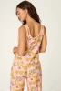 PJ Salvage Women's In the Jungle Leopard Safari Tank Top Blossom detail view