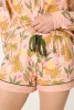 PJ Salvage Women's In the Jungle Leopard Safari Shorts Blossom side view