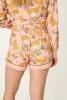 PJ Salvage Women's In the Jungle Leopard Safari Shorts Blossom back view