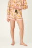 PJ Salvage Women's In the Jungle Leopard Safari Shorts Blossom full view