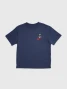 Goat USA Boys' Football League T-Shirt Navy front view