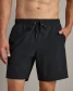 Rhone Men's Pursuit Trail Shorts Pure Black front view