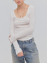 Free People Siren Long Sleeve Top Blushing Peony back view