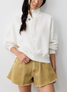 Free People Women's Timeless Pullover Clean Ivory back