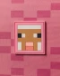 Herschel Supply Co Youth Minecraft Pop Quiz Lunch Box in Pink Sheep back view
