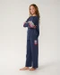 Rip Curl Girls' Surf Revival Crew Top in Navy side view