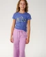 Rip Curl Girls' Surf Puff Wide Leg T Pants Lilac detail view