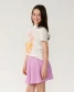 Rip Curl Girls' Costa Del Sol Woven Skirt in Lilac front view