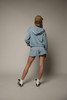 Tenly Girls' French Terry Longsleeve Chill Zip-up Hoodie in Ice Blue