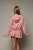 Tenly Girls' French Terry Longsleeve Chill Zip-up Hoodie in Pretty in Pink