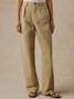 Faherty Women's Seafarer Chino Pants khaki front view