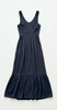 Marine Layer Tessa Midi Dress Navy Front Lay