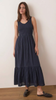 Marine Layer Tessa Midi Dress Navy Front