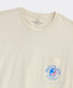 Vineyard Vines Grateful Dead Pocket Tee stone front detail