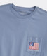 Vineyard Vines x Grateful Dead Men's USA Flag Tee Summer Evening Front Detail