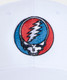 Vineyard Vines Grateful Dead Performance 5-Panel Hat White Cap front detail