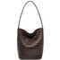 Woven Bucket Viva Tote Bag Espresso detail