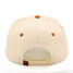 Game Day Trucker Hat in Beige/Burnt Orange front view