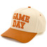 Game Day Trucker Hat in Beige/Burnt Orange detail