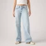 Levi's Women's Superlow Loose Jeans Abraided Art Light Wash detail view