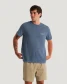 Free Fly Men's Morning Person Pocket Tee in Storm Cloud front view