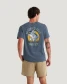 Free Fly Men's Morning Person Pocket Tee in Storm Cloud back view