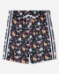 Goat USA Boys' Breakfast Bunch Mesh Shorts BLACK BACK front view