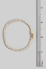 Fame Prong-Set Round Cubic Zirconia Tennis Bracelet in Gold detail view