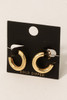 Fame Gold Dipped Tube Hoop Earrings Gold Dipped front view