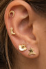 Fame 18K Gold-Dipped Western Cowboy Stud Earring Set full view
